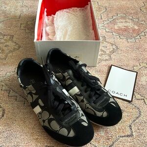 Size 10 black Coach Sneakers